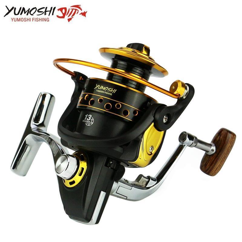 Yumoshi Saltwater Full Metal 13Bb Reels Bq 1000 - 7000 Drag Lure Coil Fishing-Spinning Reels-Outdoor Sports & fishing gear-1000 Series-Bargain Bait Box