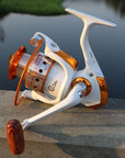 Yumoshi Spinning Fishing Reel Metal Long Shot Ocean Boat Fishing Steering-Spinning Reels-Sougayilang Fishing Tackle Store-BX White-1000 Series-Bargain Bait Box