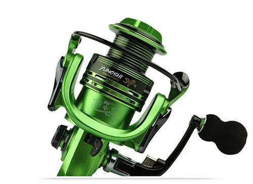 Yumoshi Wire Cup All Metal Rocker Arm 1000-7000 Series Spinning Reel Without-Spinning Reels-yumoshi Official Store-Green-1000 Series-Bargain Bait Box