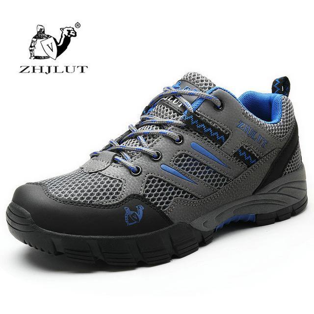 Zhjlut Men Hiking Sneakers Breathable Mesh Sport Men Women Hiking Shoes Men-ZIMNIE Sneakers Store-Gray-5-Bargain Bait Box
