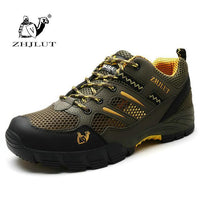 Zhjlut Men Hiking Sneakers Breathable Mesh Sport Men Women Hiking Shoes Men-ZIMNIE Sneakers Store-Green-5-Bargain Bait Box