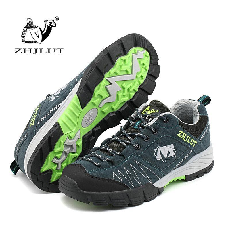 Zhjlut Men'S Summer Hiking Shoes Mountain Trekking Sport Anti-Slip Breathable-ZIMNIE Sneakers Store-Blue Green-6.5-Bargain Bait Box